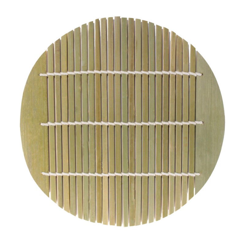 BambooMN Green Bamboo Steamer liners Kitchen Mat Rack Steamer Pad Inserts, 6.5 Inch Dia, 4 Pieces - Image 2